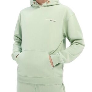 Scotch & Soda Organic Cotton Light Green Hoodie Large
